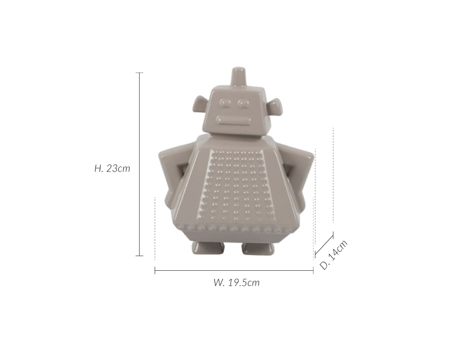 Can ROBO, Grey, 19.5x14x23cm, K13085