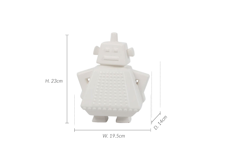 Can ROBO, White, 19.5x14x23cm, K13085