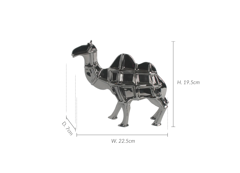 Camel, Silver, 22.5x7x19.5cm, K13114