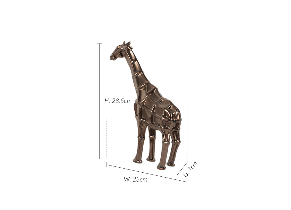 Giraffe, Bronze, 23x7x28.5cm, K13117