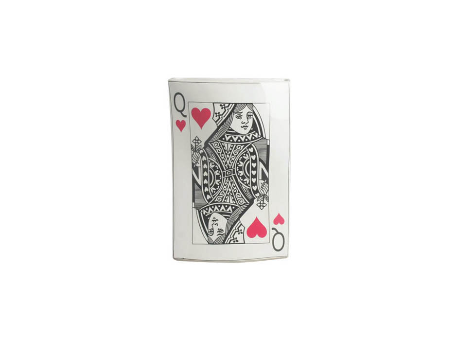 Card Vase, White, 20x12x30cm, K13132