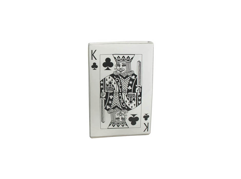 Card Vase, White, 20x12x30cm, K13133