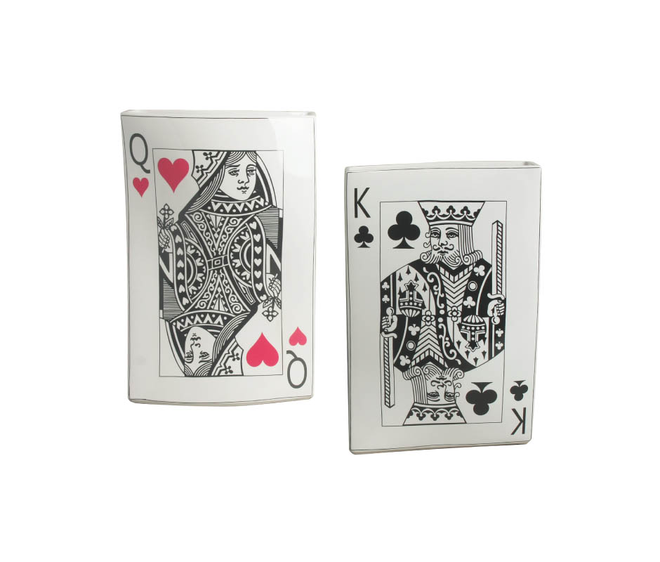Card Vase, White, 20x12x30cm, K13133