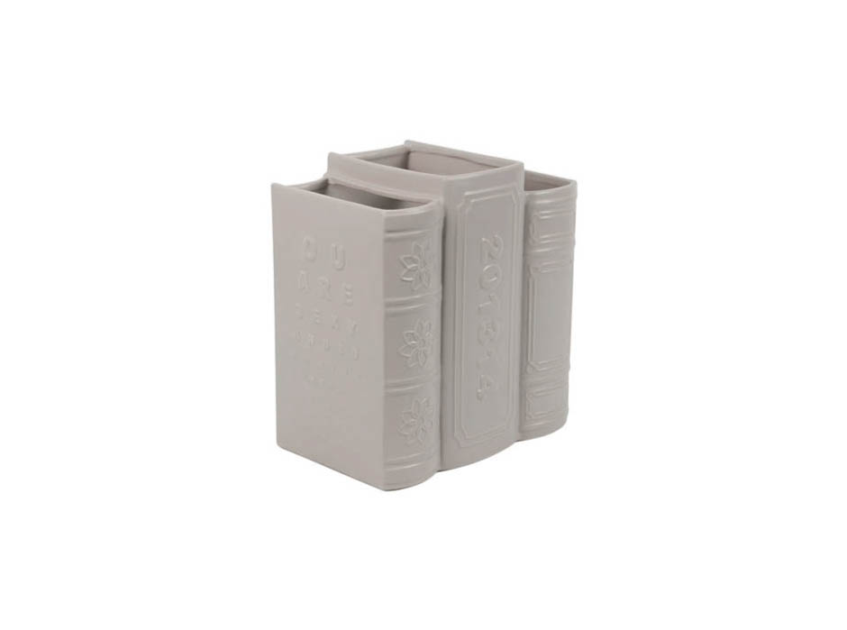 Triple Book Vase, Grey, 27.5×17.5x29cm, K13252