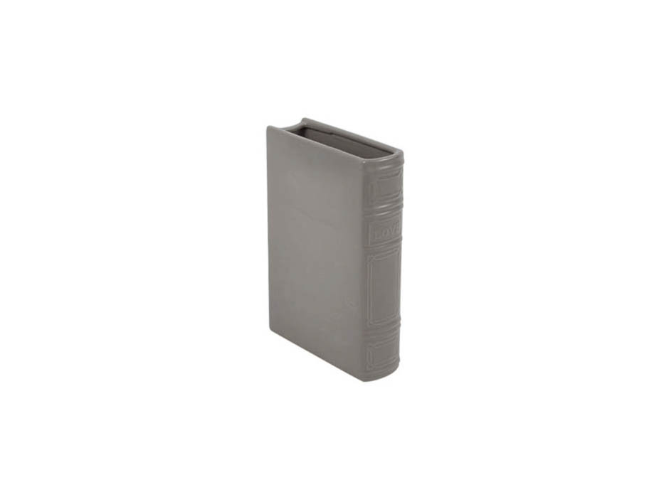 Book Vase LOVE, Grey, 15.5x5x22.5cm, K13255
