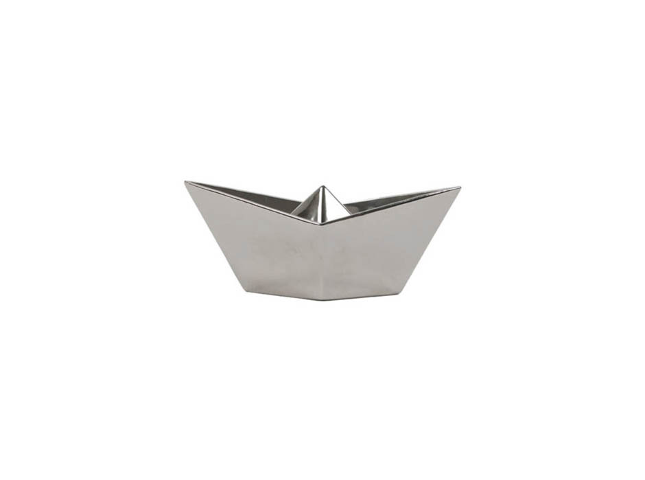 Paper Boat, Silver, 20x9x8cm, K13376