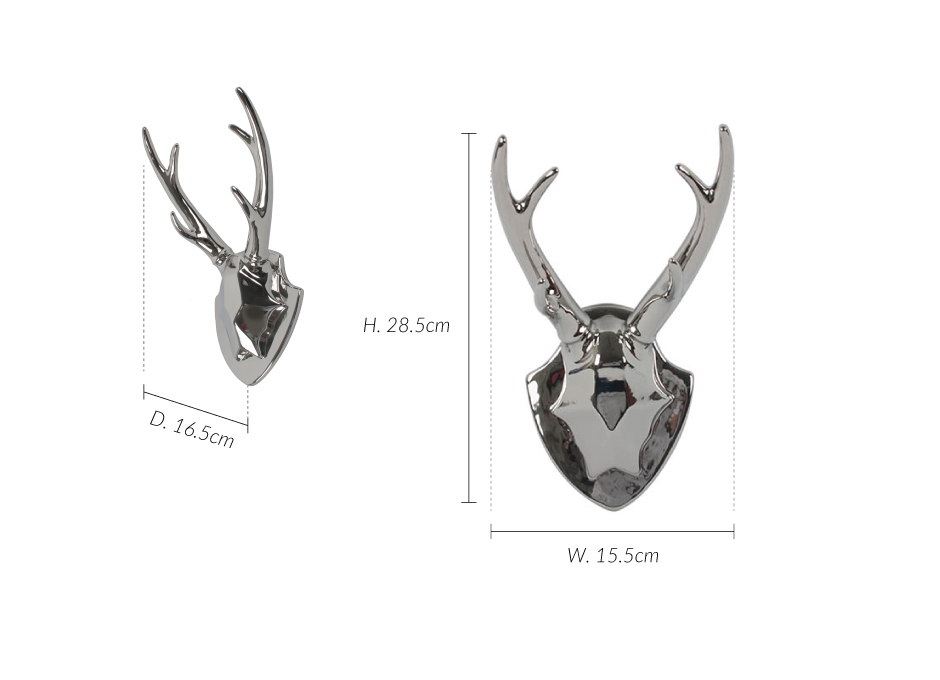 Hunting Trophy, Silver, 28.5×16.5×15.5cm, K13647