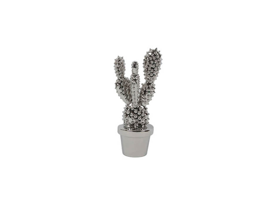Cactus, Silver, 13x9x24cm, K21616