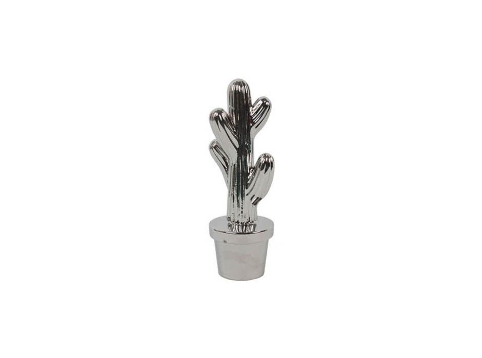 Cactus, Silver, 8x8x26cm, K22020