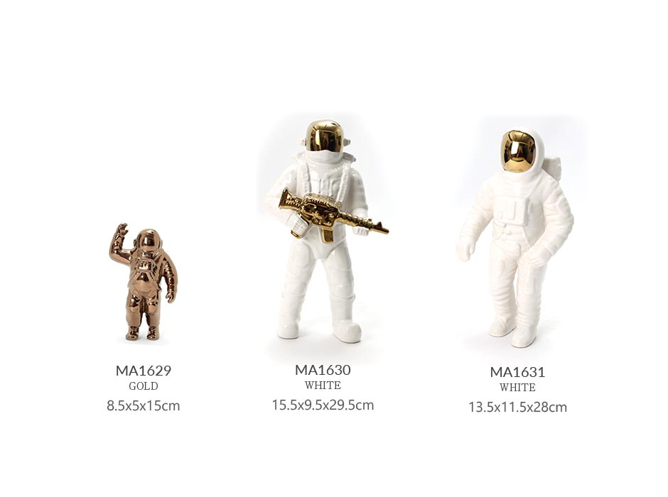 Astronaut, Gold, 8.5x5x15cm, K14131
