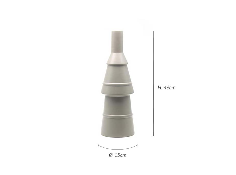 Rocket 46, Grey, 15x15x46cm, K14803