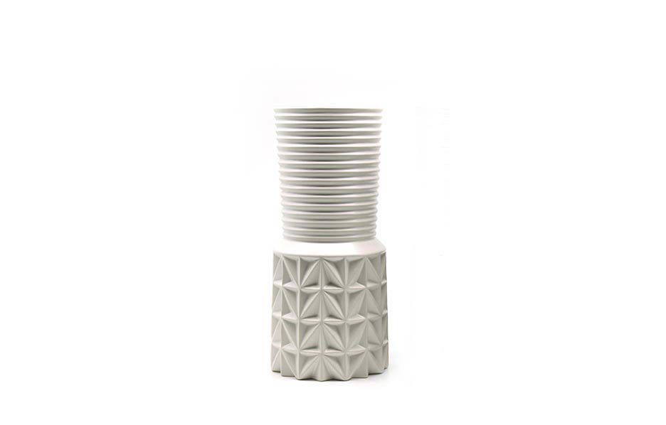 Dual Pattern 35, White, 16x16x34.5cm, K14866