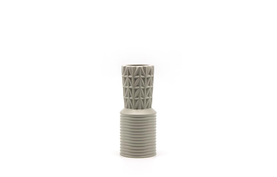 Dual Pattern 21, Grey,  9x9x21cm, K14873