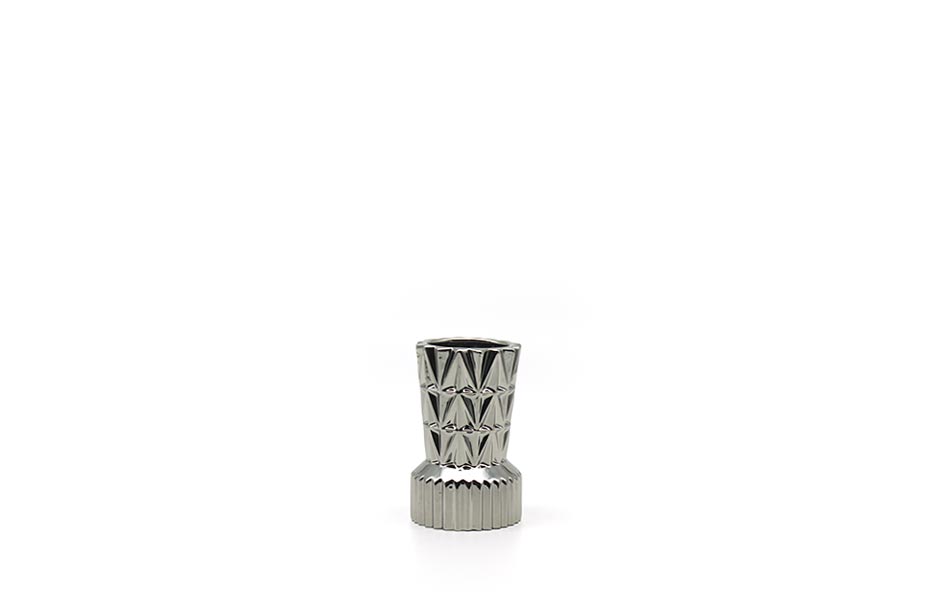 Dual Pattern 13, Silver, 8.5×8.5x13cm, K14869