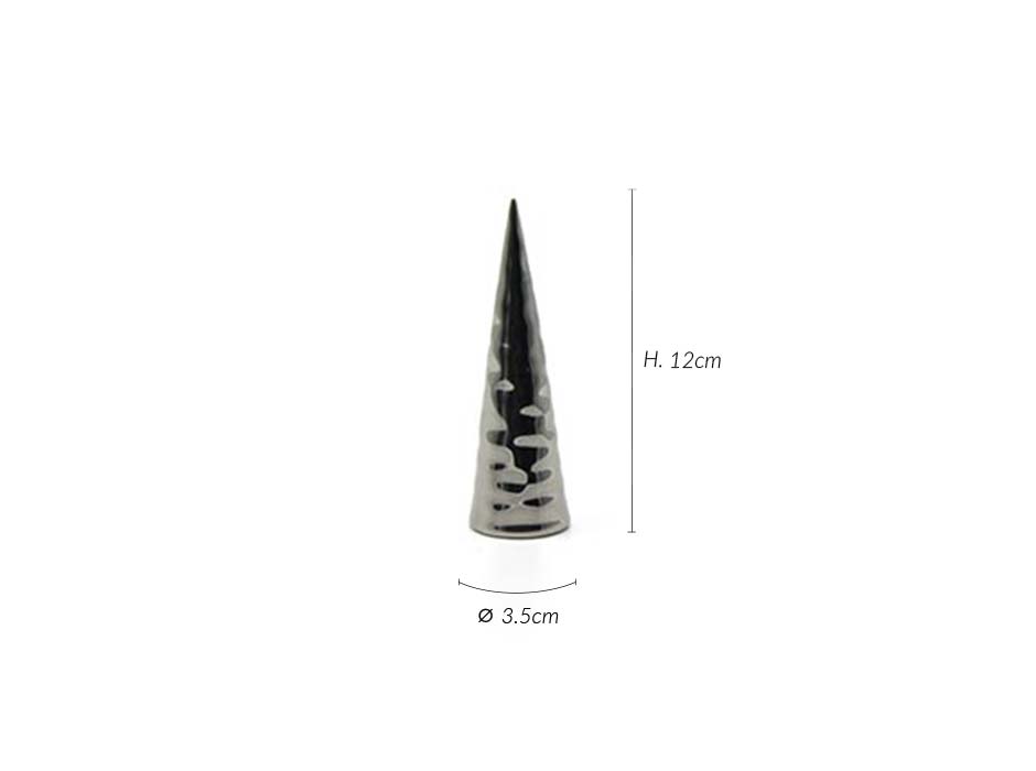 Mini Horn 12, Silver, 3.5×3.5x12cm, K14813