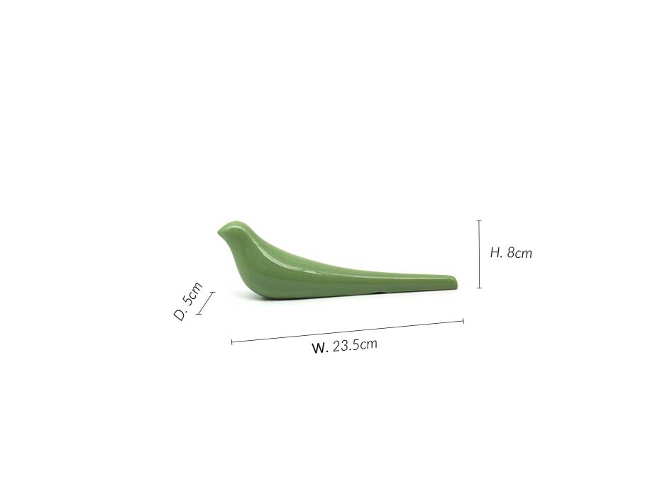 Bird 8, Green, 23.5x5x8cm, K14795