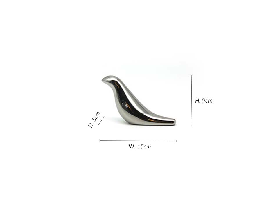 Bird 9, Silver, 15x5x9cm, K14801