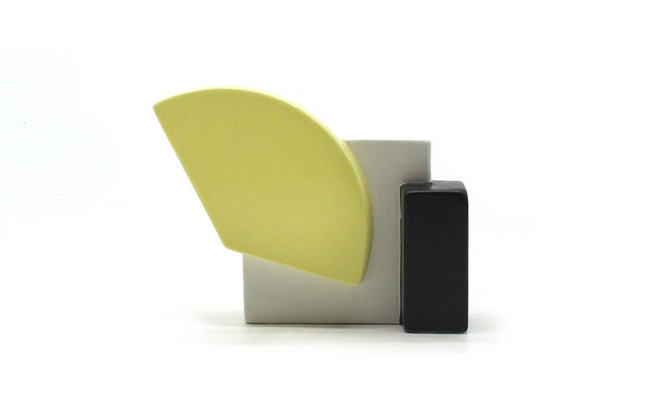 Yellow Shape, Yellow, 18.5×5.5×14.5cm, K17226