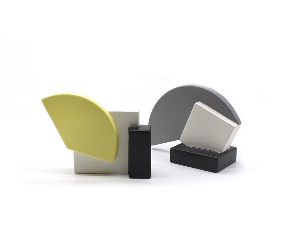 Yellow Shape, Yellow, 18.5×5.5×14.5cm, K17226