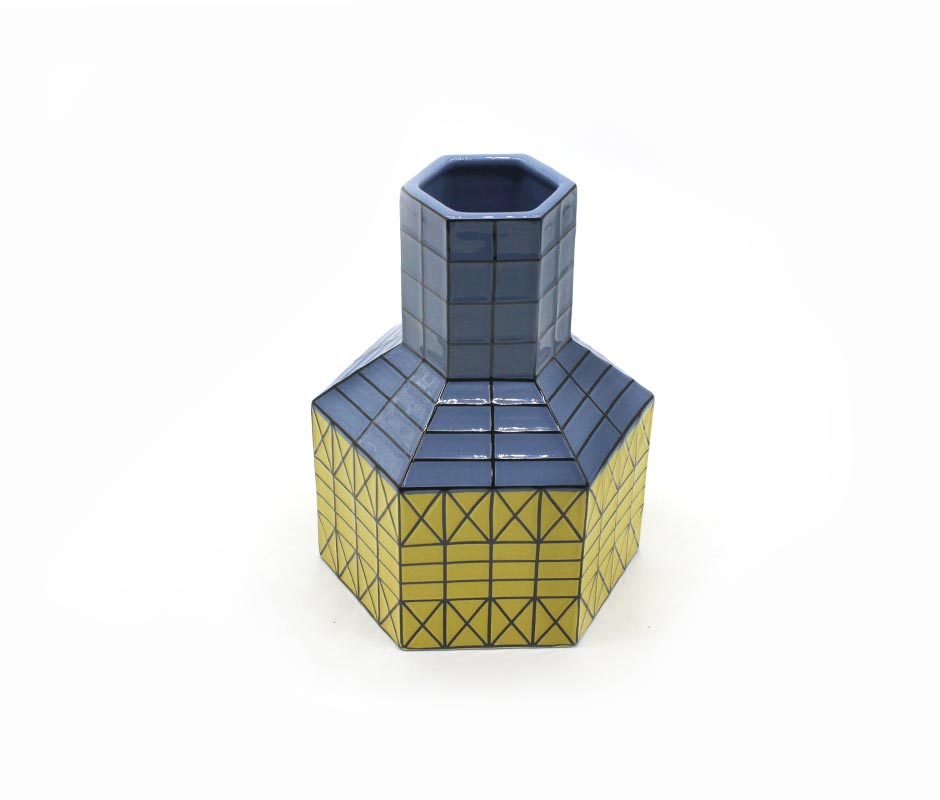 Cubic Blue, Blue, 16.5x15x22.5cm, K24083