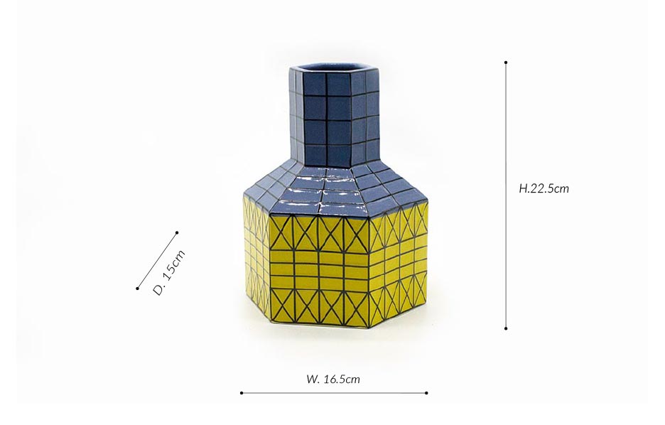 Cubic Blue, Blue, 16.5x15x22.5cm, K24083