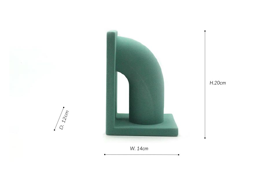 Bookend Mint, Mint, 14x12x20cm, K17285