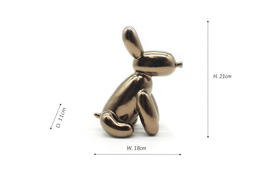 Balloon Puppy Bronze, Brown, 18x11x21cm, K23750