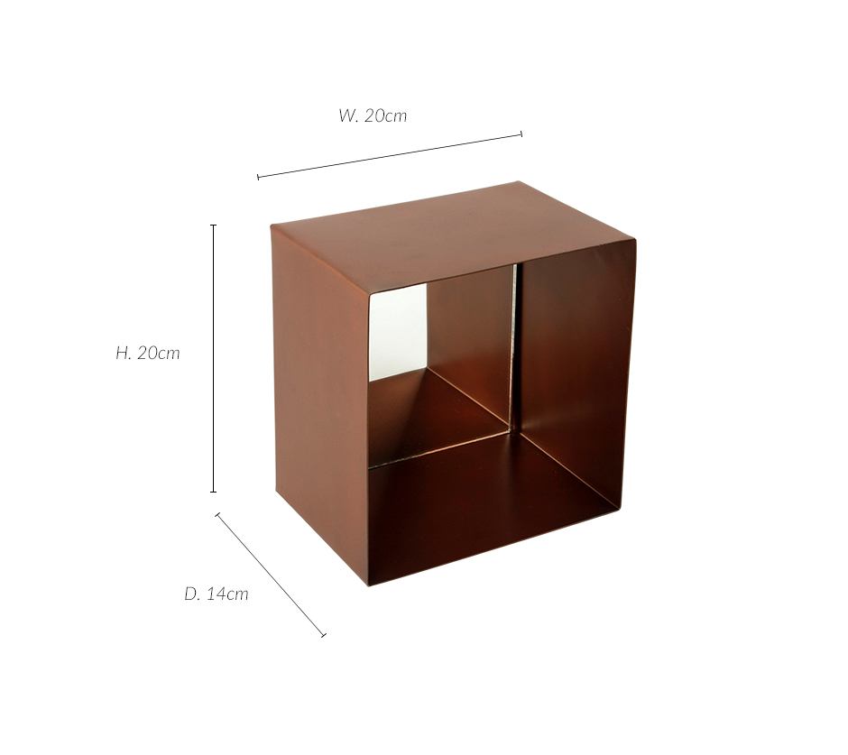 MIRROR S/4, Bronze, 20 x 20 x 14cm, MHC-4048