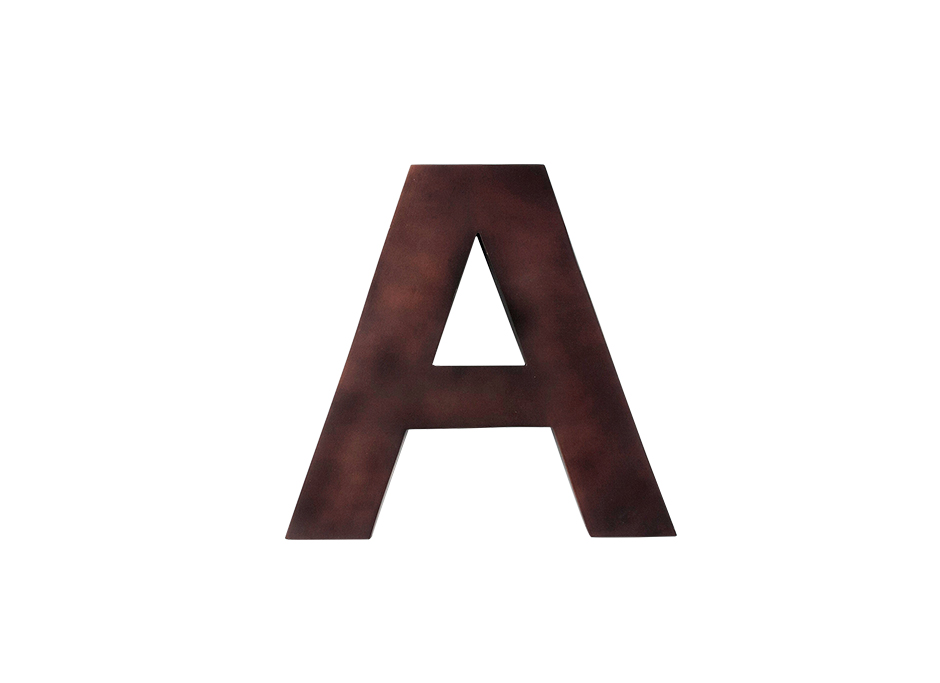 A. ALPHABET BRONZE 14″, Bronze, 36.5 x 3.3 x 35.5cm, MHC-4175A