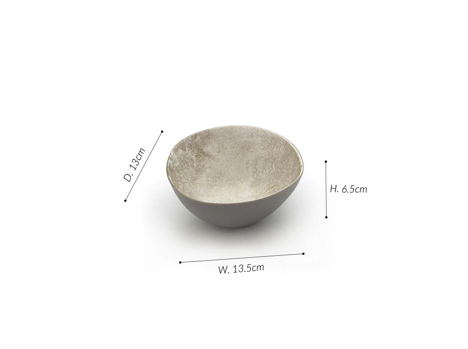 Asymmetrical Serving Bowl Mini, Natural, 13.5X13X6.5cm, CB3049