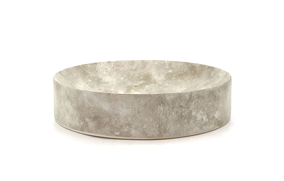 Concave cylinder bowl (L), Natural, Ø32.3×7.8cm, CB3230