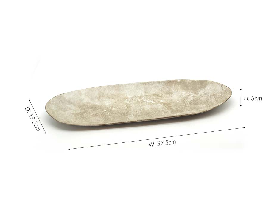 New organic platter (L), Natural, 57.5×19.5x3cm, CB3299