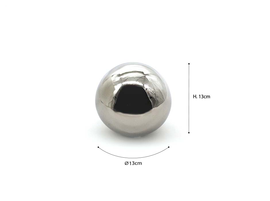 SILVER COLOR BALL, Silver, 13x13x13cm ,S20005