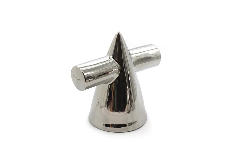SILVER COLOR CONE, Silver, 23x15x23cm ,S20007
