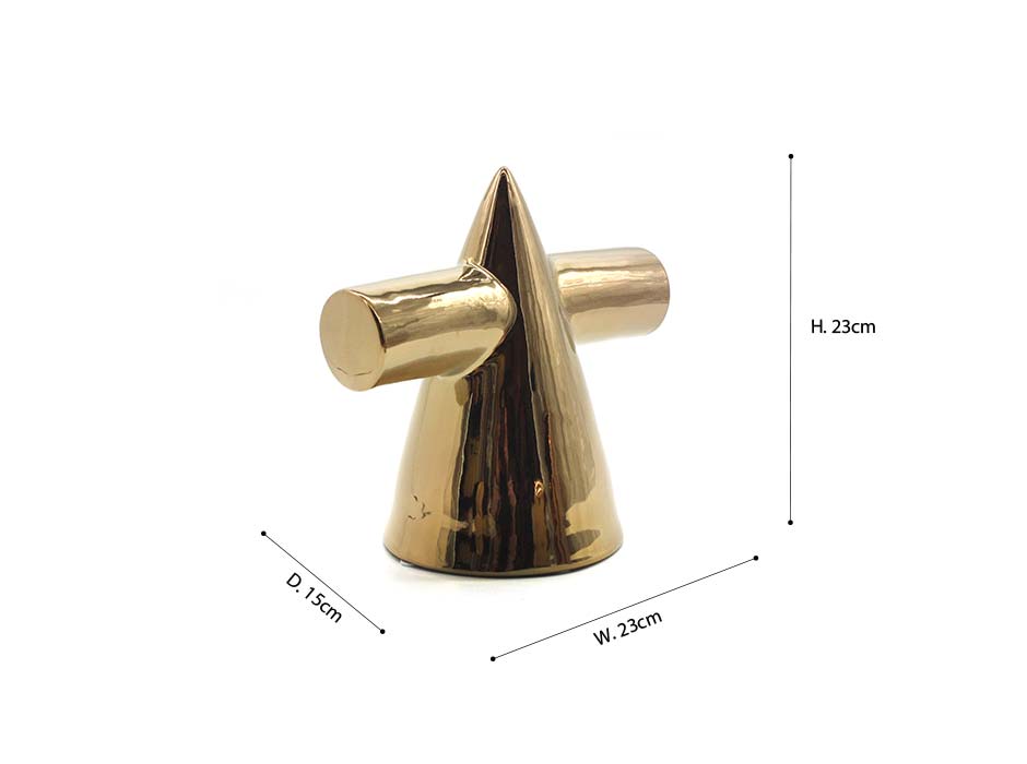 COPPER COLOR CONE, Copper, 23x15x23cm ,C20007