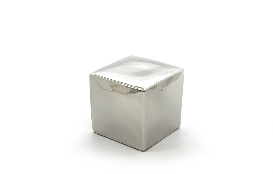 SILVER COLOR CUBIC, Silver, 13x13x13cm ,S20008
