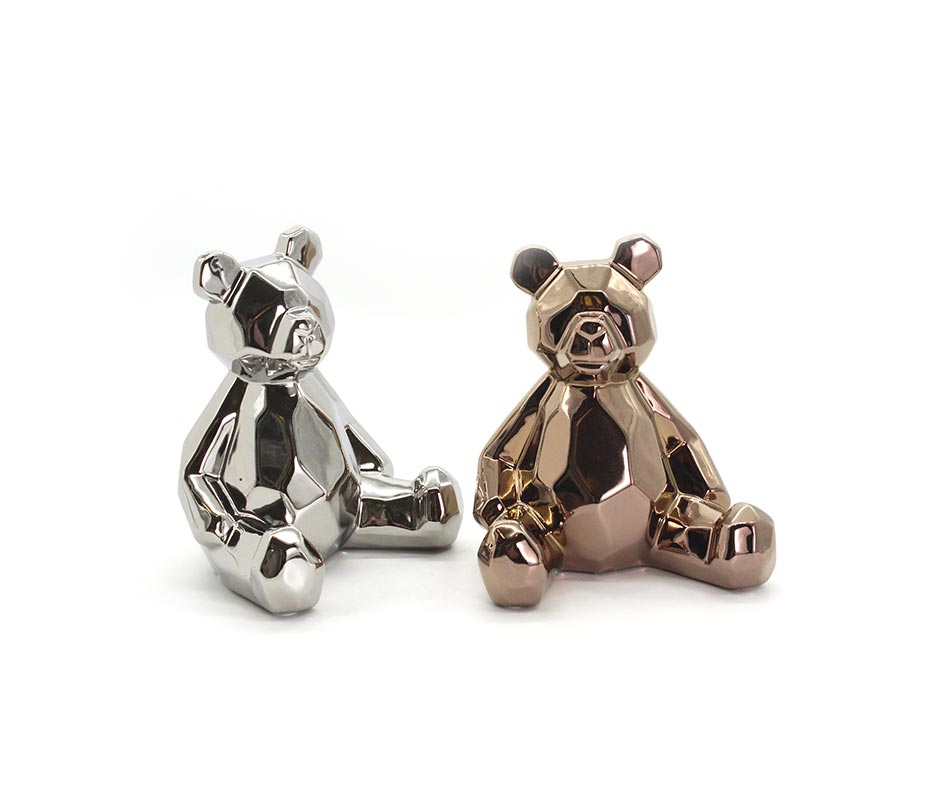 COPPER COLOR BEAR, Copper, 18x13x19cm ,S20001-COPPER