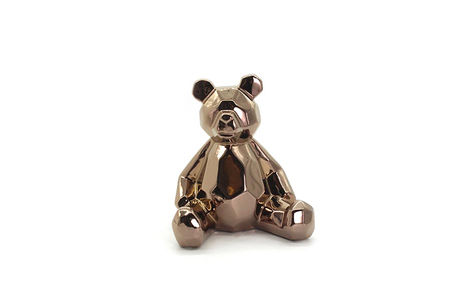 COPPER COLOR BEAR, Copper, 18x13x19cm ,S20001-COPPER