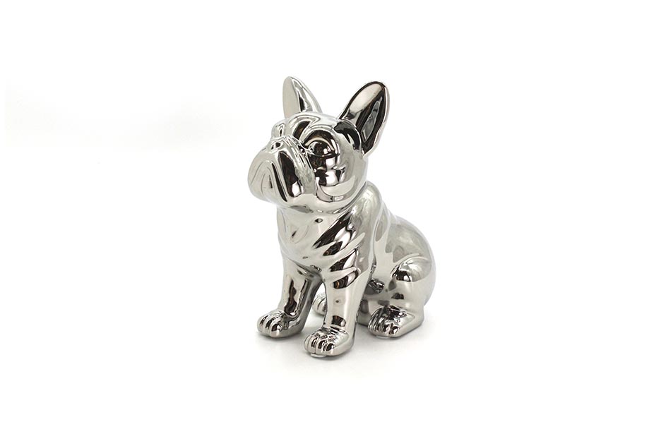 SILVER COLOR DOG, Silver, 11x18x21.5cm ,S20002-SILVER