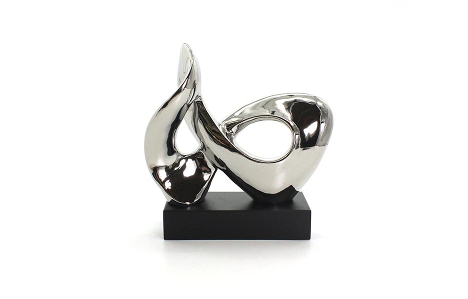SCULPTURE 33 SILVER, Silver, 30x12x31cm ,S20037