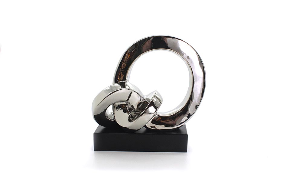 SCULPTURE 39 SILVER, Silver, 31x13x31cm ,S20040
