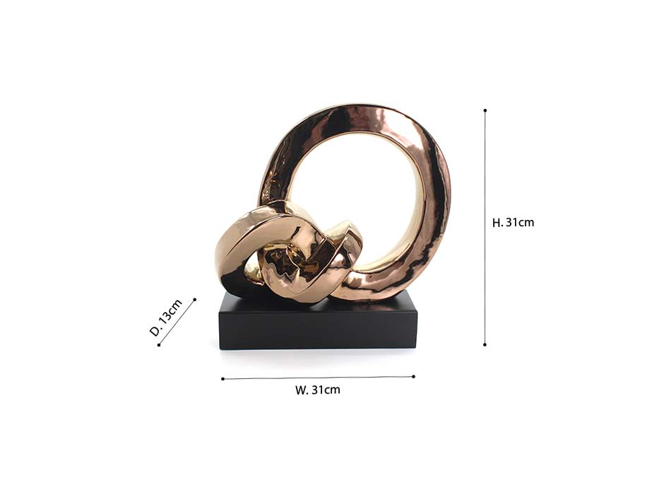 SCULPTURE 39 COPPER, Copper, 31x13x31cm ,C20040