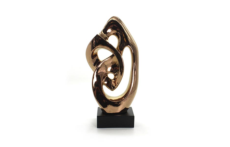 SCULPTURE 45 COPPER, Copper, 22x12x45cm ,C20036