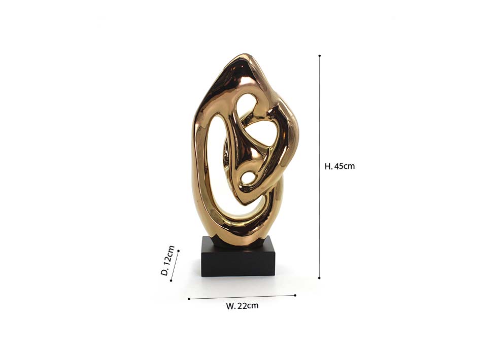 SCULPTURE 45 COPPER, Copper, 22x12x45cm ,C20036