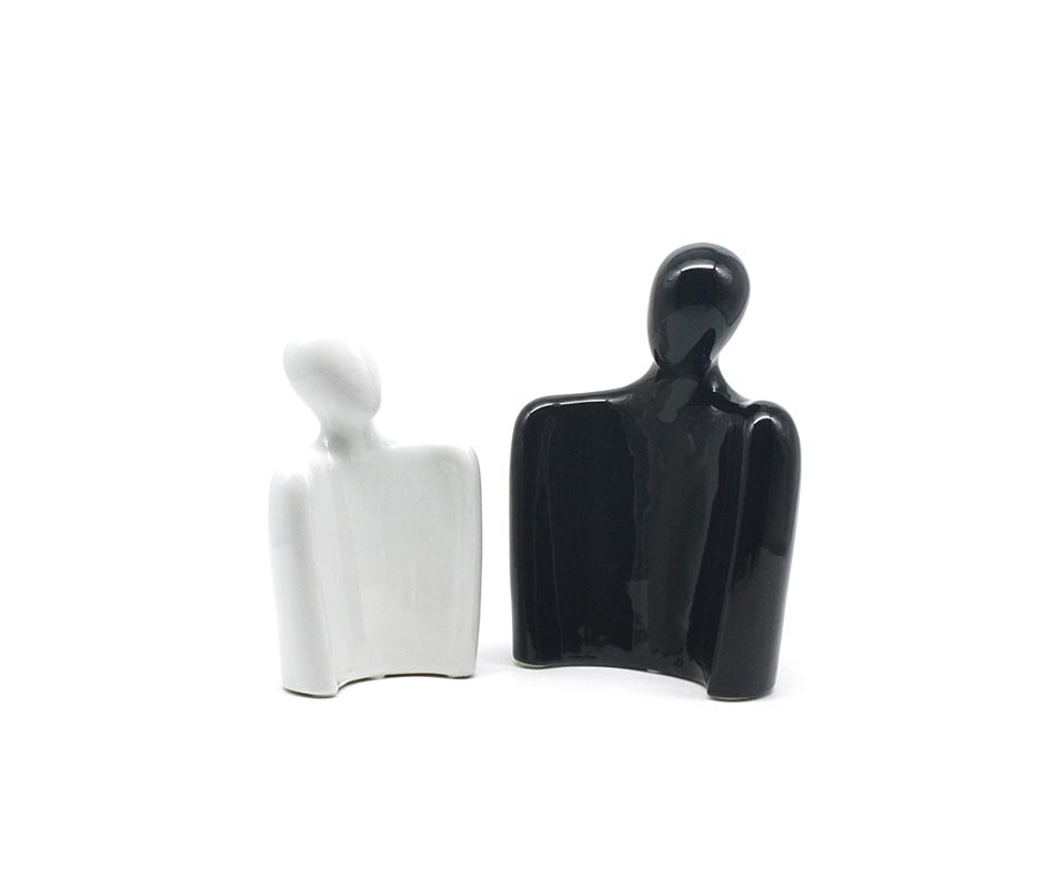 WHITE & BLACK LOVER SET, White & Black, 18x7x25.5cm, BW22009