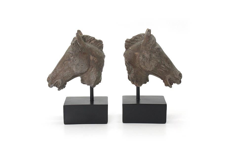 Horse Bookend, Grey, 27x7x21cm, F50