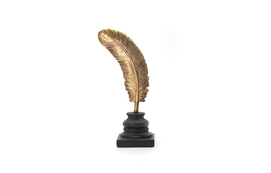 Feather Gold 25.6, Gold, 14.5×8.3×25.6cm, D127