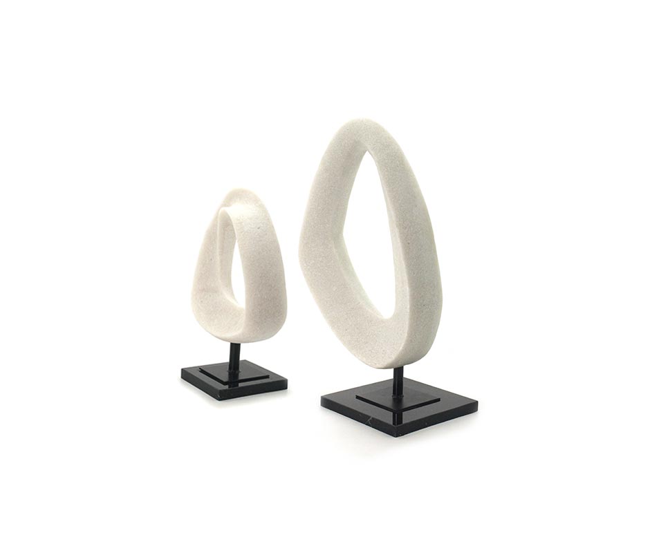 Abstract Deco-33, White, 21x12x33cm, X60