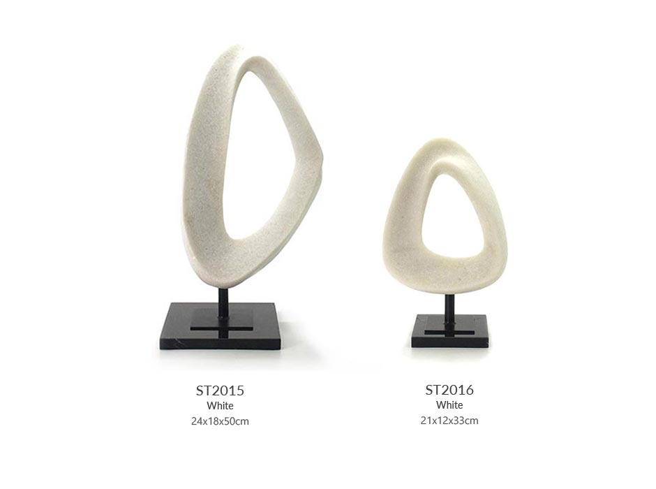 Abstract Deco-33, White, 21x12x33cm, X60