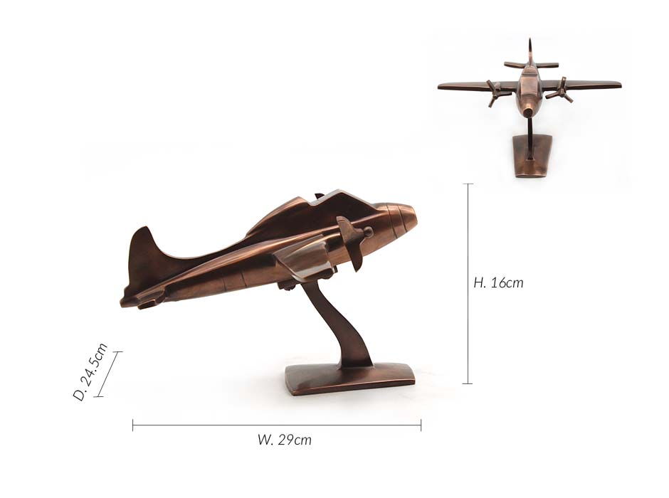 AEROPLANE (L), Copper, 29×24.5x16cm, 51088